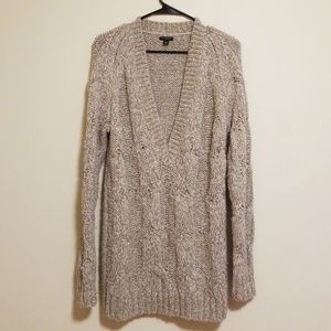 Ann Taylor V-Neck Long Cardigan/Sweater